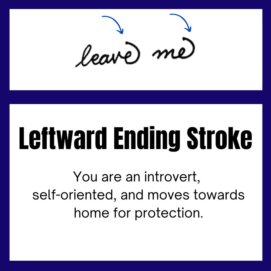 Leftward Ending Stroke