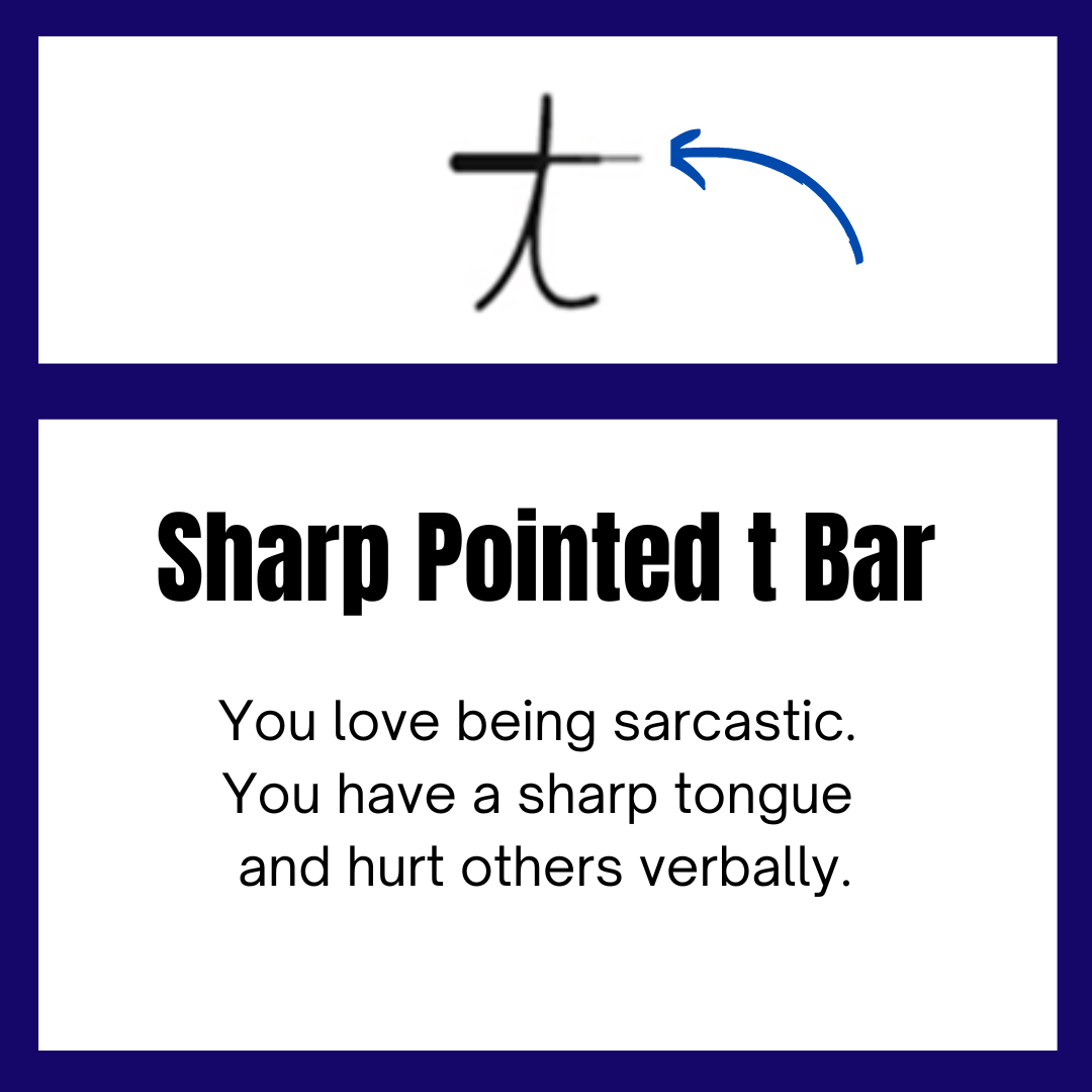 Sharp pointed t bar