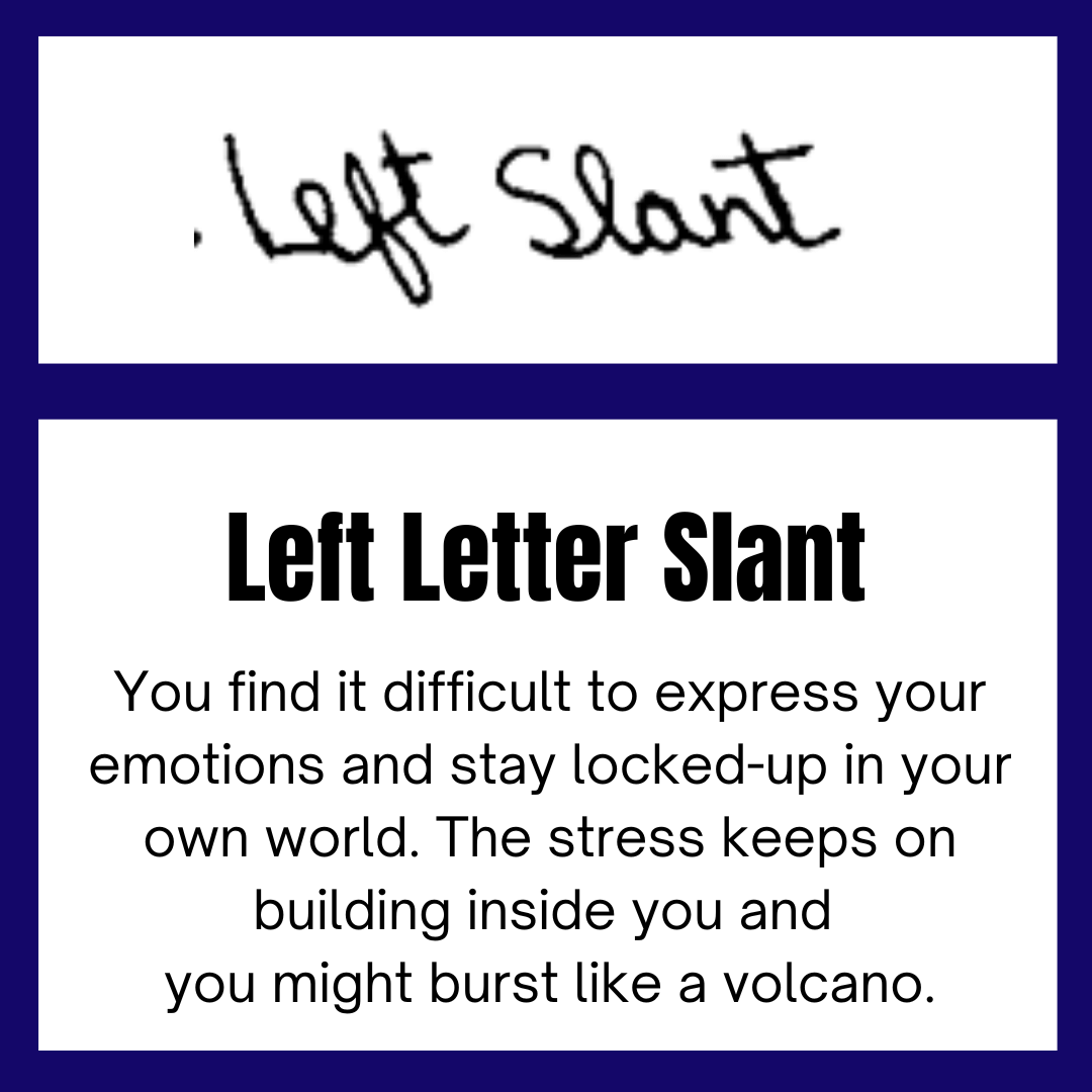Left letter slant