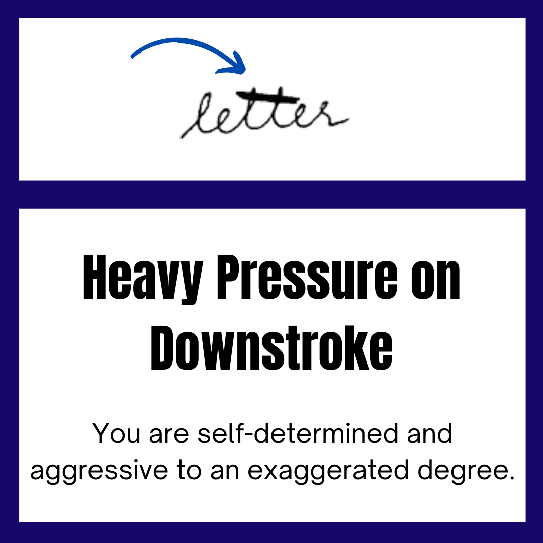 Heavy pressure on the downstroke