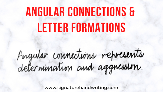 angular connections letter formations
